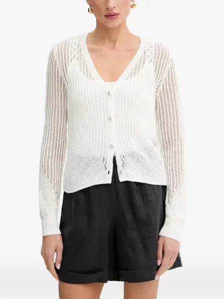 Cardigan Morgan tricotate alb