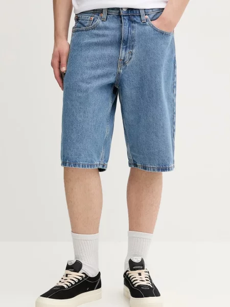Дънков къс панталон Levi's мъжки синьо