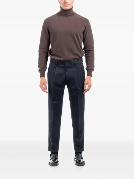 Pantaloni Briglia 1949 plisate albastru