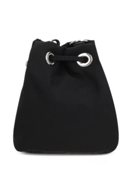 Bucket stiliaus rankinė Prada su spygliais juoda
