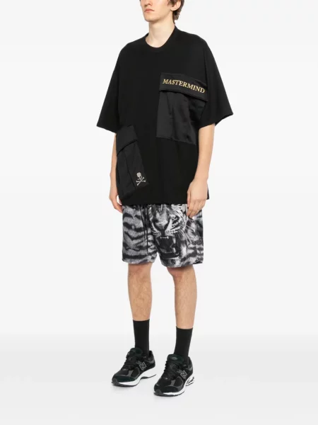 Tricou Mastermind World cu broderie negru