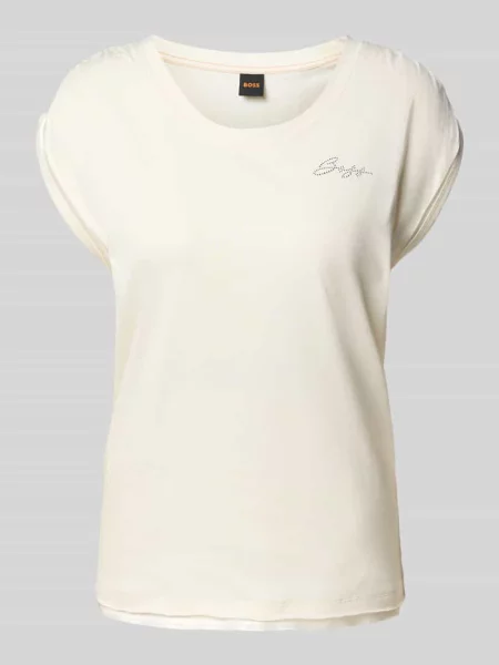 BOSS Orange Koszulka Elai Kobiety jednolity S biały