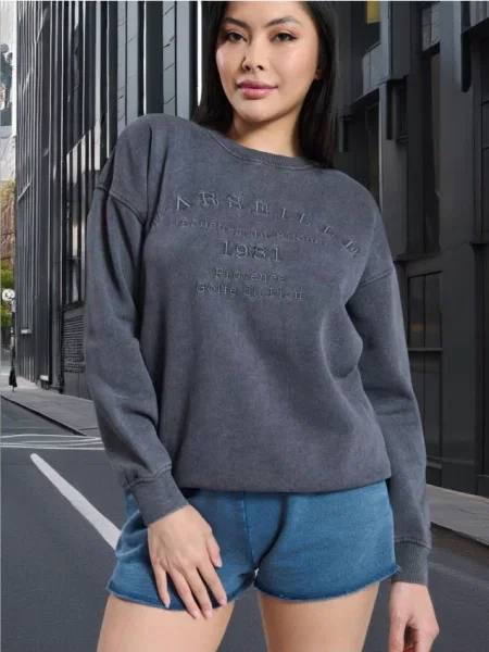 В’язані шорти синій