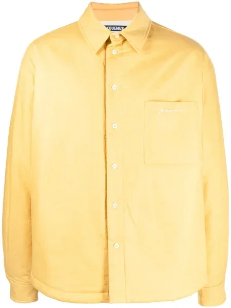 Bunda Jacquemus s výšivkou žlutá