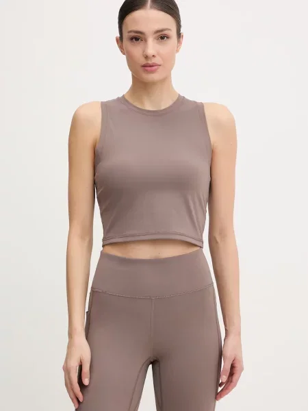 Crop top Columbia brązowy
