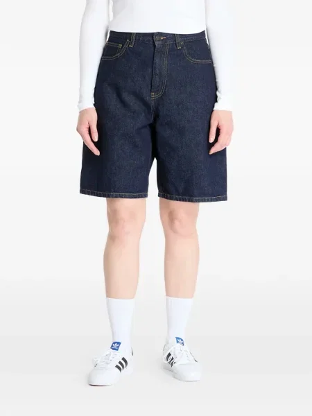 Pantaloni scurți din denim Carhartt Wip albastru