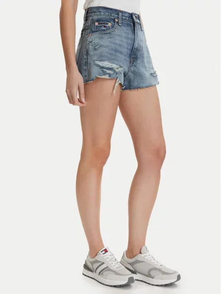Pantaloni Tommy Hilfiger albastru