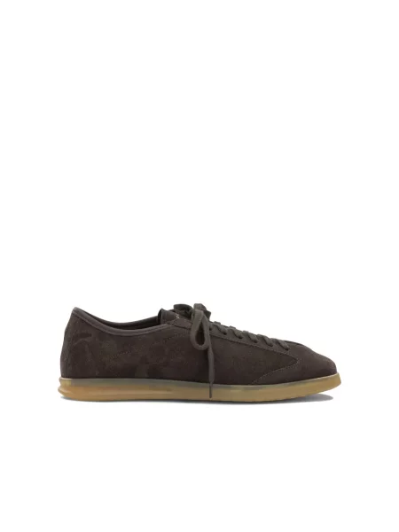 Sneakersy Henderson zamszowe brązowe