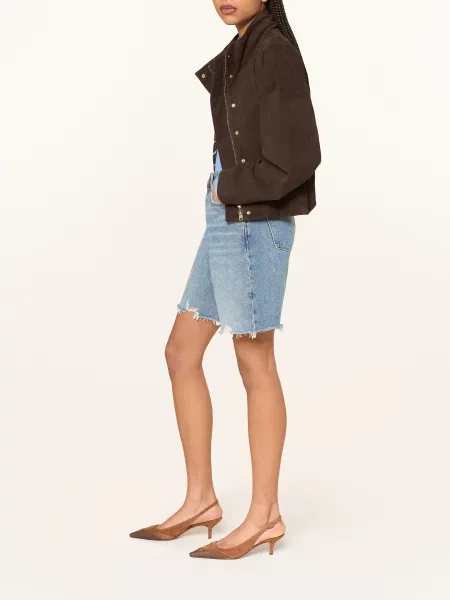 7 For All Mankind Džínové Šortky Lola stw mid blue modré