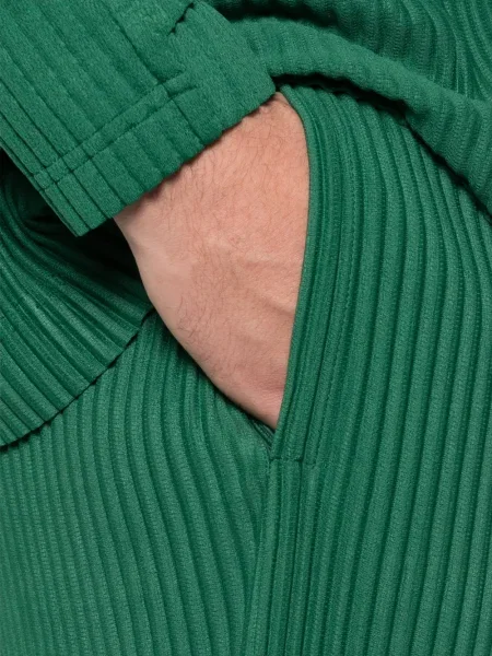 Плисирани панталон Homme Plissé Issey Miyake зелено
