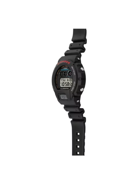 Lniany zegarek Casio czarny