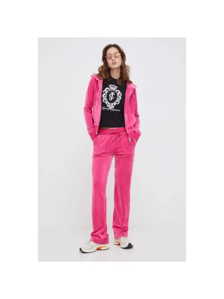 Spodnie dresowe Juicy Couture różowe