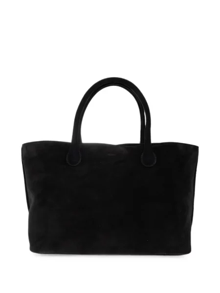 Geantă shopper Lié Studio din piele de căprioară negru