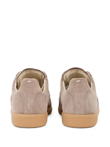 Sneakerși Maison Margiela din piele de căprioară maro