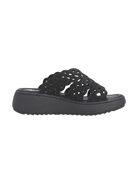 Šľapky Rieker čierna
