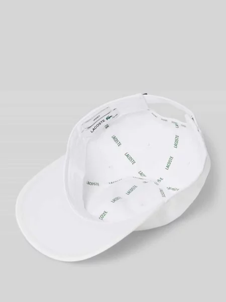 Czapka z daszkiem Lacoste white biała