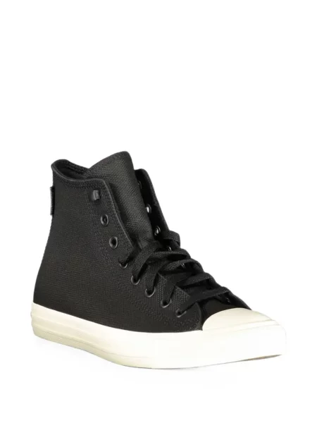 Sneakerși Converse din piele negru