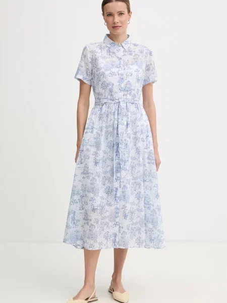 Barbour sukienka letnia Wistera niebieska