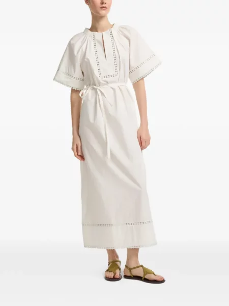 Scurt rochie midi Yves Salomon din poplin