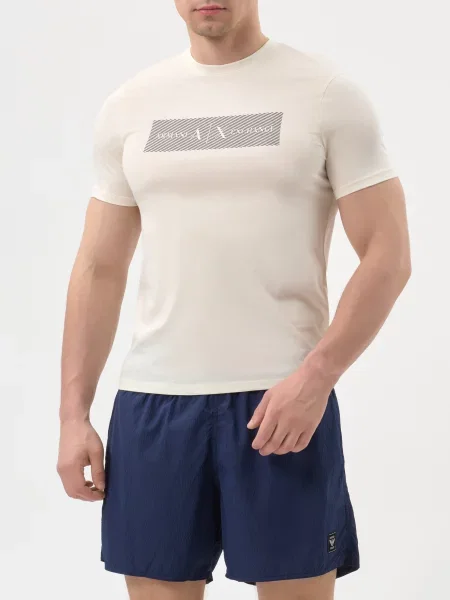 Футболка Armani Exchange бежевая