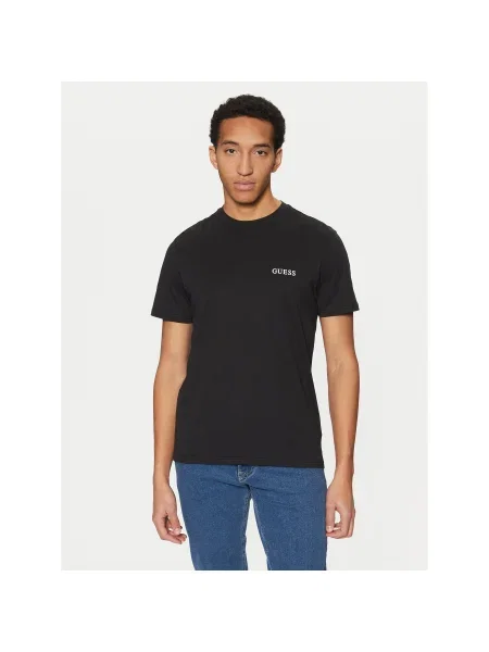 Guess Póló Regular Fit fekete