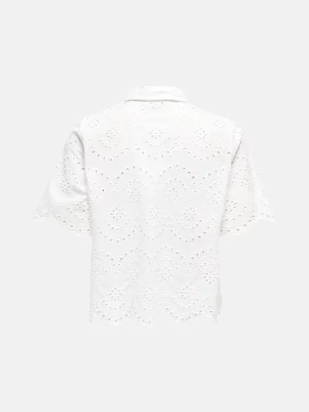 ONLY Bluză Camicia' alb