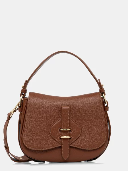 Geanta crossbody Coccinelle din piele maro