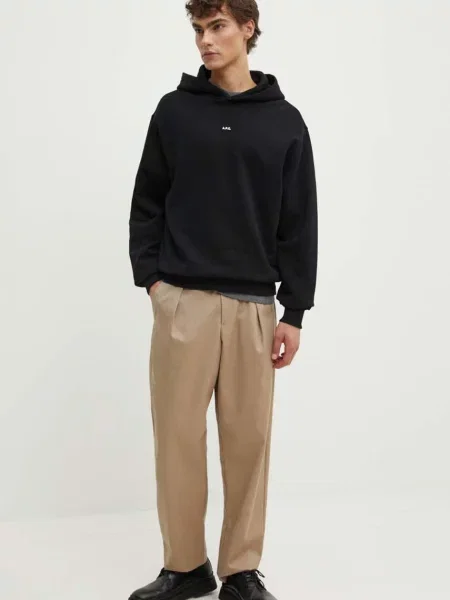 Меланжевая футболка A.p.c. серая