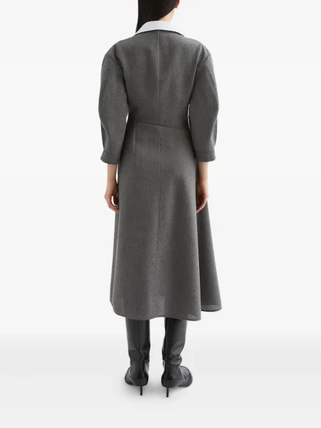 С яка миди рокля Jil Sander сиво