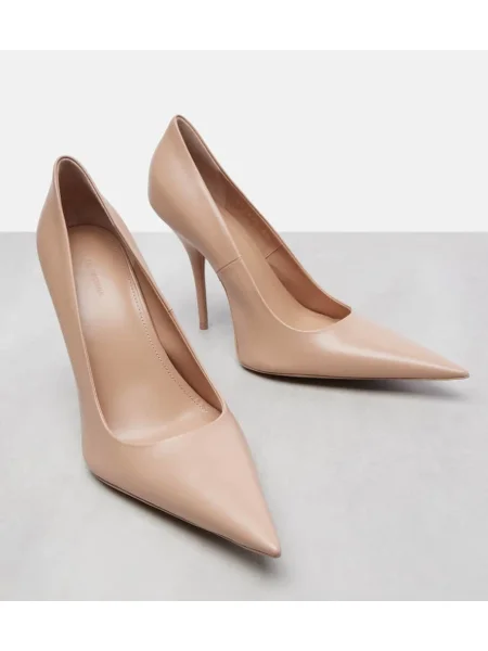 Pantofi cu toc Balenciaga din piele bej