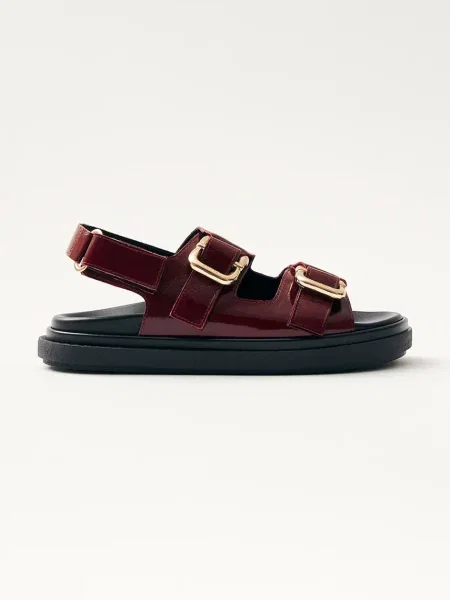 Usnjeni sandali Alohas Harper bordo