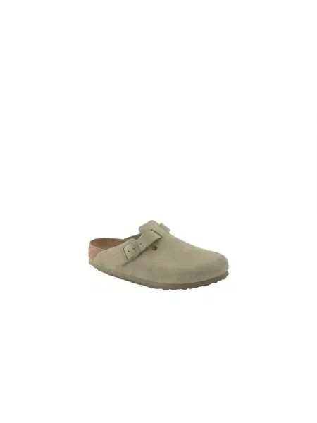 Birkenstock Klapki Boston Leve Zielony beżowe