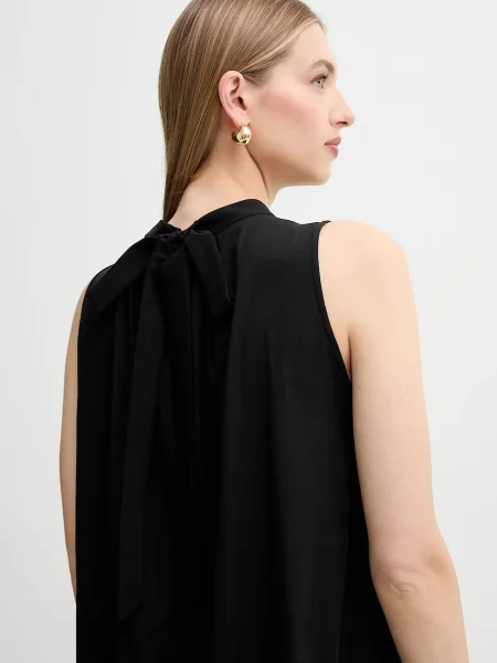 Макси платье Weekend Max Mara клеш черное