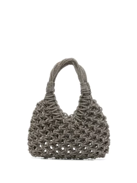 Geantă Hibourama de cristal mini gri