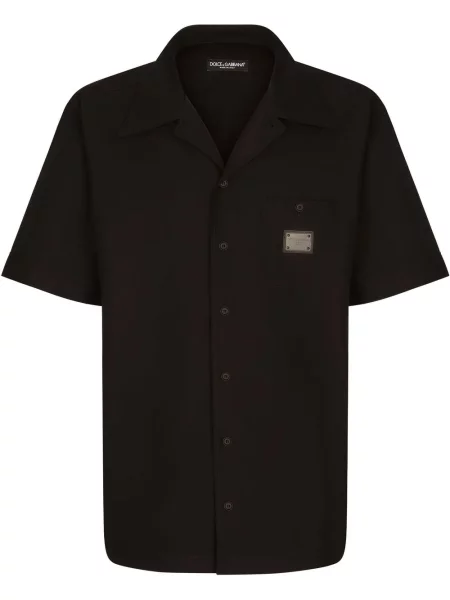 Cămașă Dolce & Gabbana scurtă negru