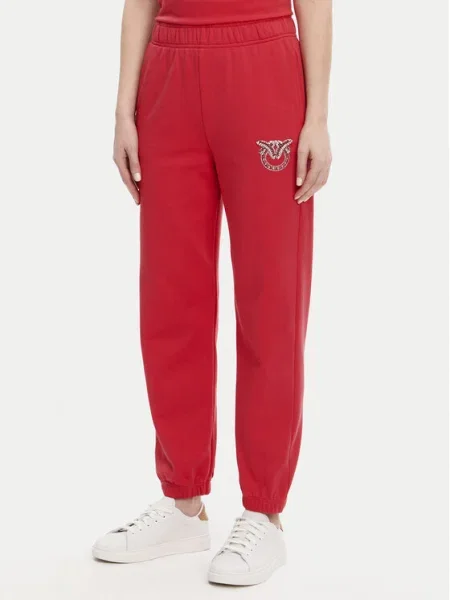 PINKO Pantaloni trening Plumcake roșu