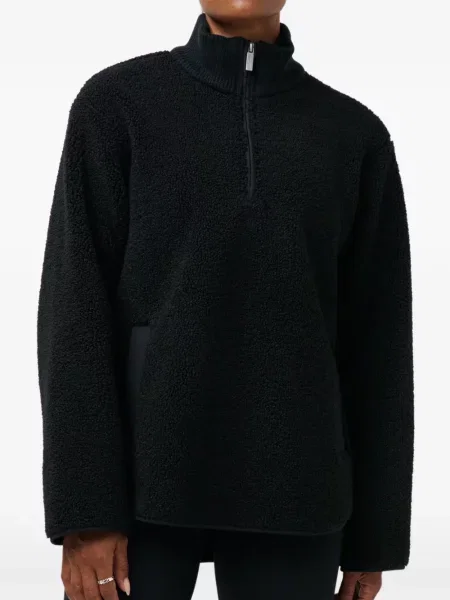 Pulover Sweaty Betty din fleece negru