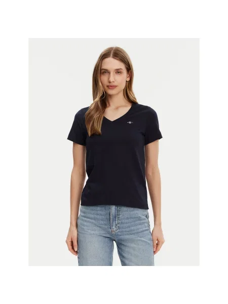 Gant T-shirt Shield Regular Fit tamnoplava