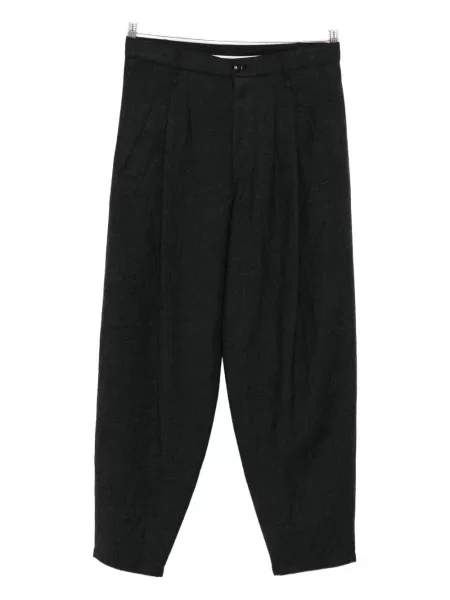 Pantaloni Giorgio Armani de lână plisate gri