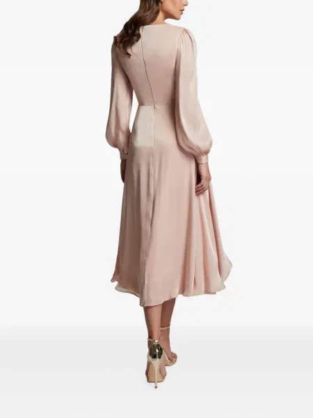Lung rochie midi Cristallini cu volane