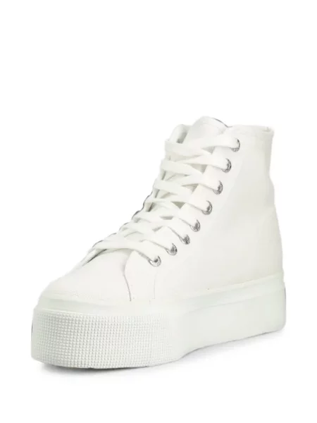 Top Superga cu platformă alb