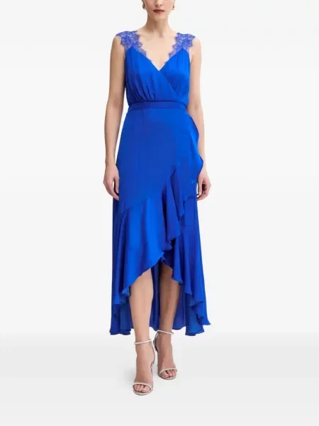Rochie Morgan cu volane albastru