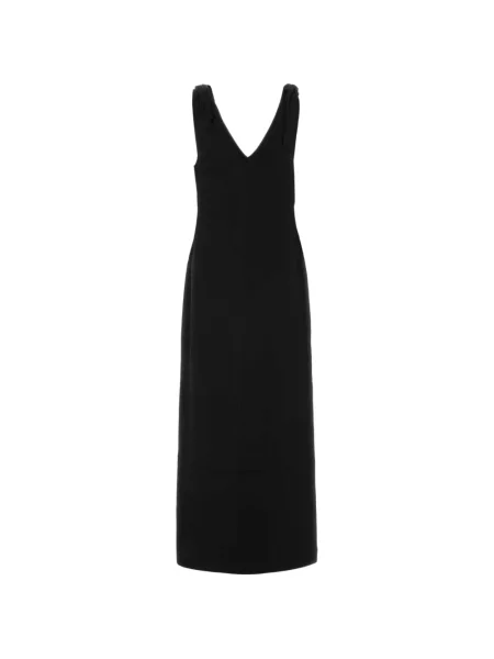 Rochie midi Co cu decolteu în V negru