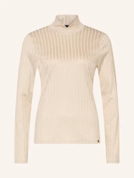 Marc Cain Tričko S Dlouhým Rukávem S Třpytivou Přízí tannin