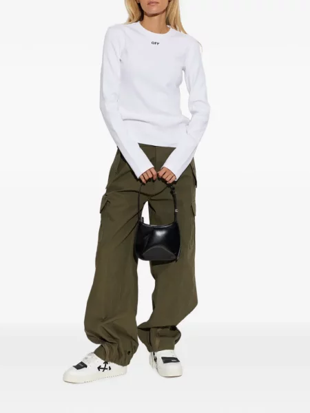 Top Off-white cu autograf alb