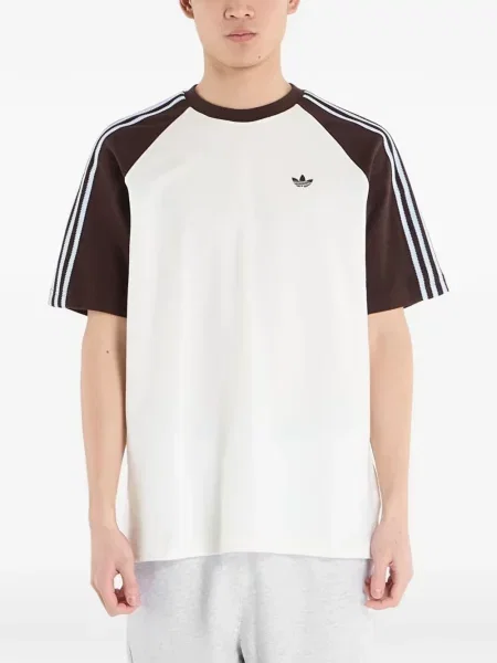 Apykaklė apkirptas marškinėliai Adidas be rankovių balta
