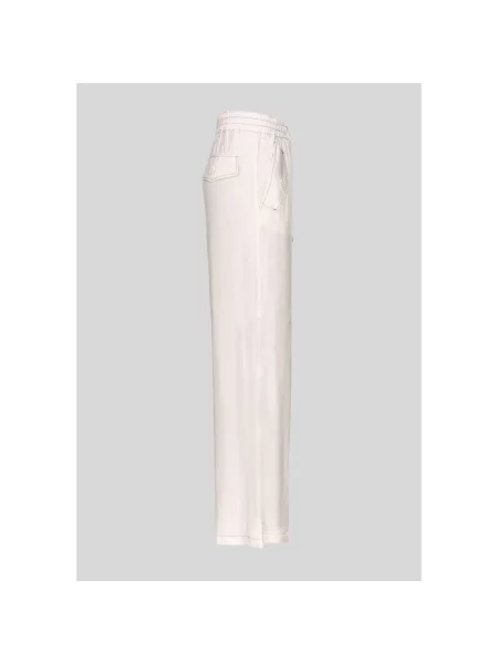 Spodnie Pinko z twillu różowe