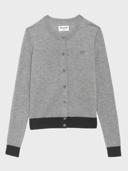 Кашеміровий кардиган Zadig&voltaire сірий