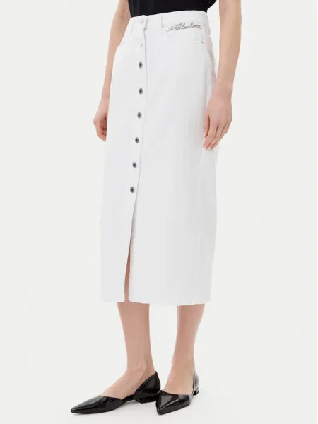 KARL LAGERFELD Fustă de blugi alb