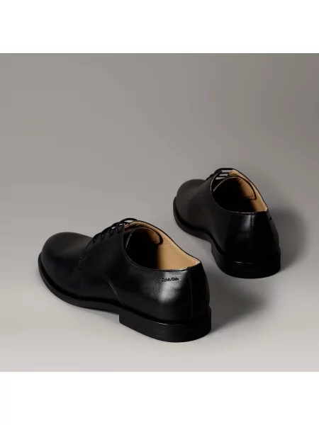 Pantofi Calvin Klein Ess Rubber Derby Lth negru
